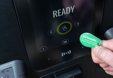 Paying with an ePower key fob